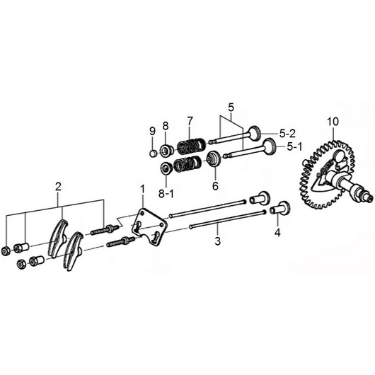 Распредвал и клапана Champion GG3301C